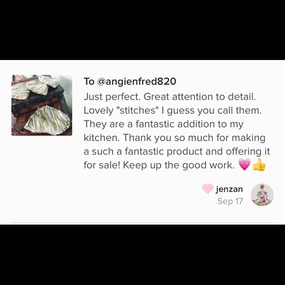 Handmade Crochet Washcloths - set of 4 - Picture 3 of 3